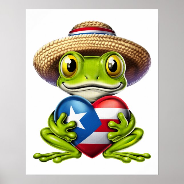 Póster Rana coqui de Puerto Rico (Frente)
