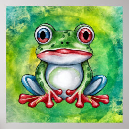 Póster Rana Cute