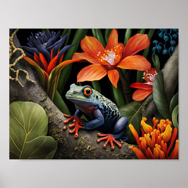 Póster Rana de dardo verde (Frente)