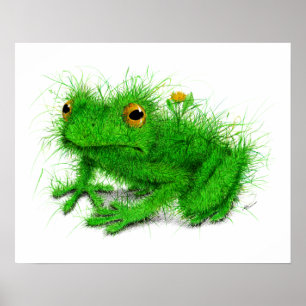 Póster Rana de hierba "real" - Dibujo