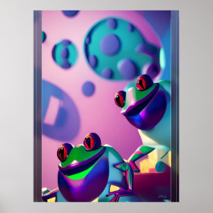 Póster Rana de la Fantasía de Ken Gage