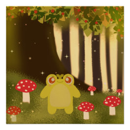 Póster Rana De Naturaleza Mágica