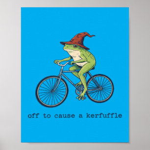 Póster Rana Divertida Para Causar Un Alboroto