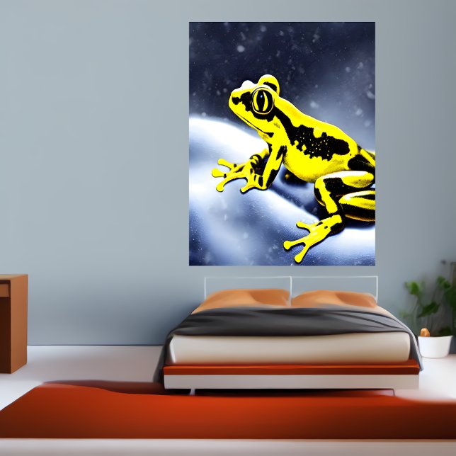 Póster Rana envenenada dorada en la nieve | Poster de art (Subido por el creador)