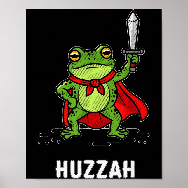 Póster Rana Huzzah  (Frente)