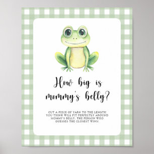 Póster Rana linda - qué grande es la barriga de mamá jueg