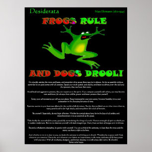 Póster Rana Poster de Desiderata