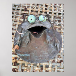 Póster Rana Quirky - Metalizado trenzada