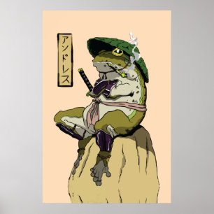 Póster Rana samurai