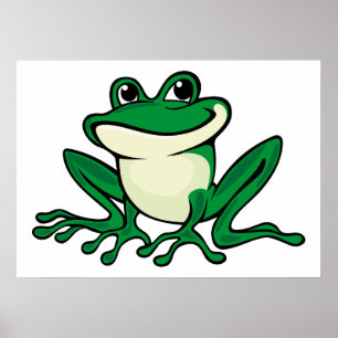 Póster Rana verde