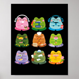 Póster Ranas Adorables