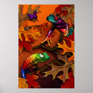 Póster Ranas caídas