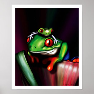 Póster Ranas De Árbol Ojo Rojo