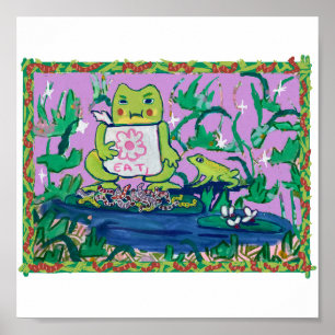 Póster Ranas hambrientas