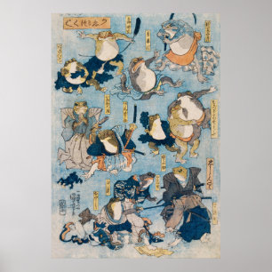 Póster Ranas Kabuki