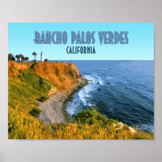Póster Rancho Palos Verdes California Point Vicente (Frente)
