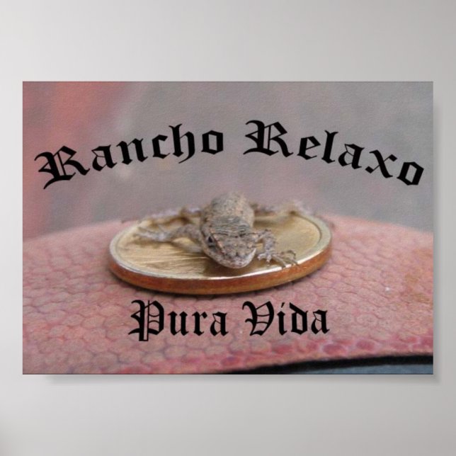 Póster Rancho Relaxo... Pura vida (Frente)