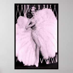 Póster Rand de Sally del bailarín de la pluma