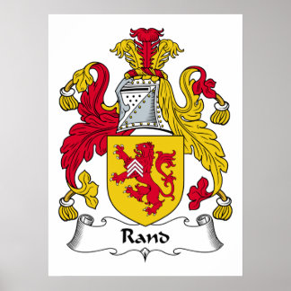 Póster Rand Family Crest