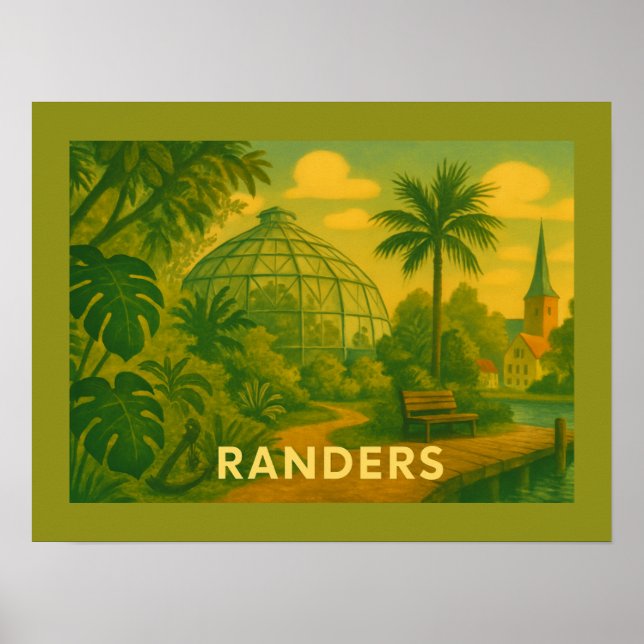 Póster Randers Denmark Domes (Frente)