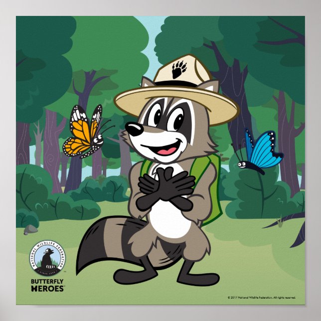Póster Ranger Rick | Héroe de mariposa - Rótulo de maripo (Frente)
