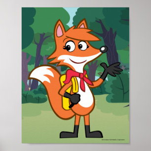 Póster Ranger Rick Scarlett Fox Waving