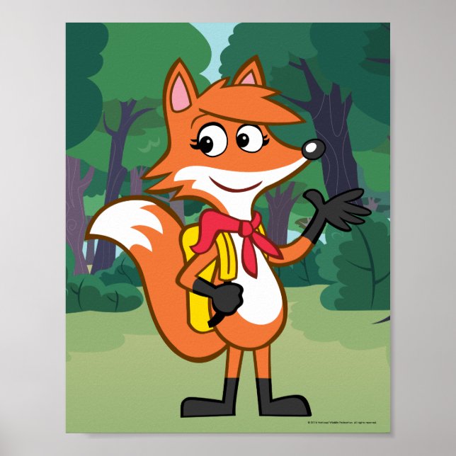 Póster Ranger Rick | Scarlett Fox Waving (Frente)