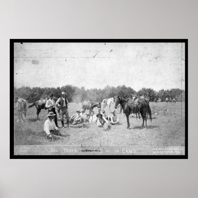 Póster Rangers de Texas en el campamento (Frente)