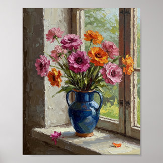 Póster Ranunculus Bouquet | Impressionist Still Life