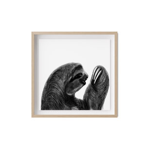 Póster Ranura de esbozo de carbón vegetal