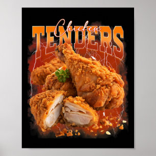 Póster Rap Pirata Vintage Años 90 Tenders De Pollo Divert
