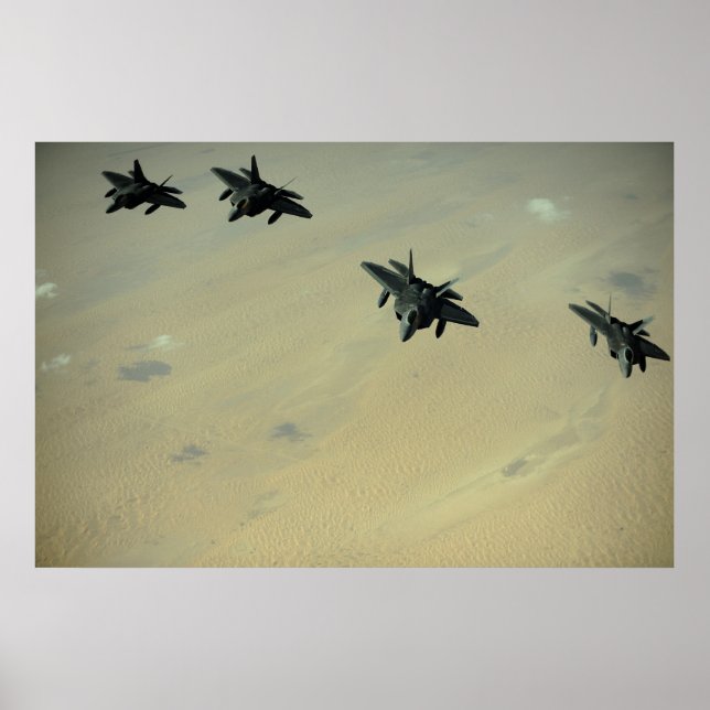 Póster Rapaces F-22 (Frente)