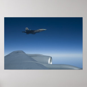 Póster Rapaz de KC-135 Stratotanker F-22