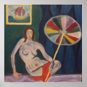 Póster Raphael С anossa Chica con Umbrella