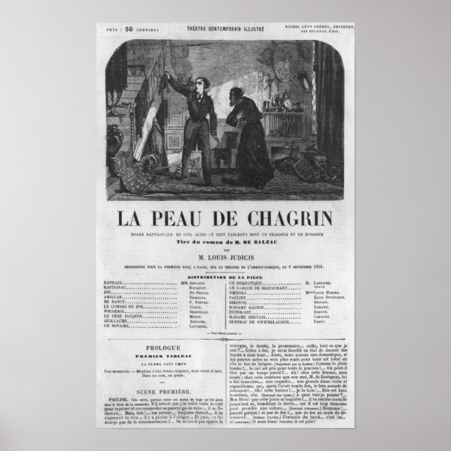 Póster Raphael de Valentin y el tendero (Frente)