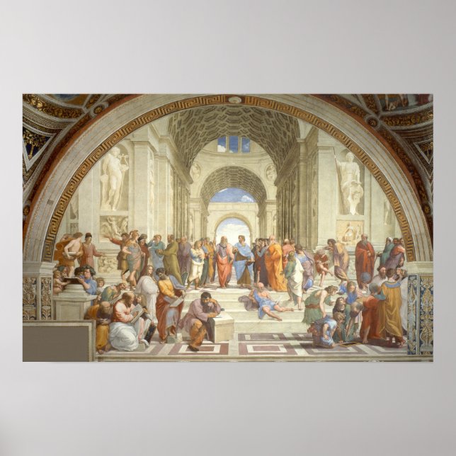 Póster Raphael - Escuela de Atenas (Frente)