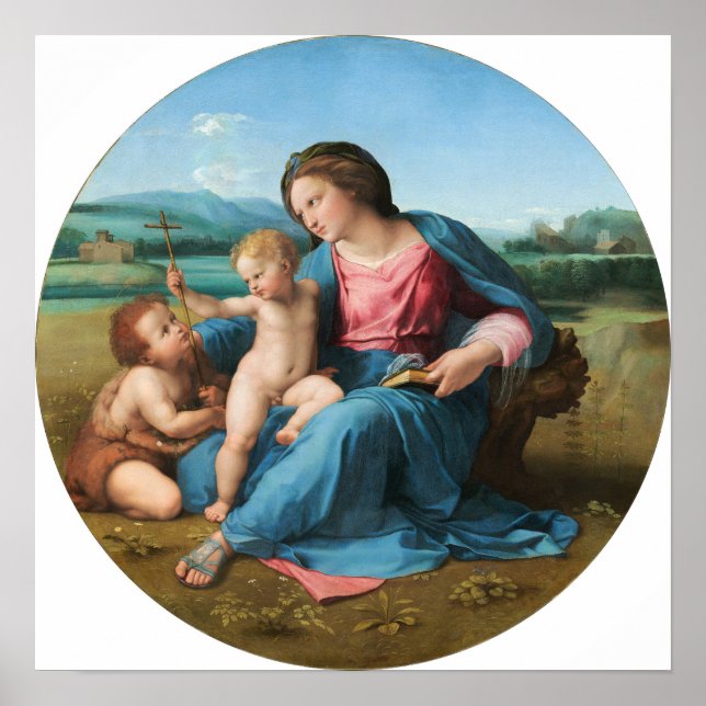 Póster Raphael - La Alba Madonna (Frente)