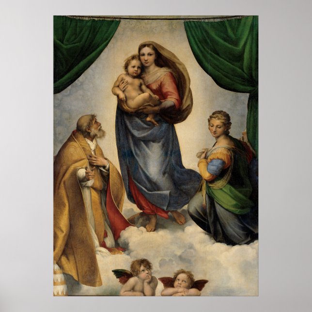 Póster Raphael - La Virgen Madonna (Frente)