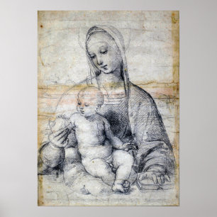 Póster Raphael - Madonna de la Granada 1504