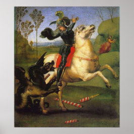 Póster Raphael - Saint George and the Dragon