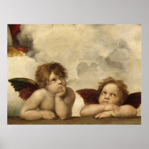 Póster Raphael, Sistine Cherub
