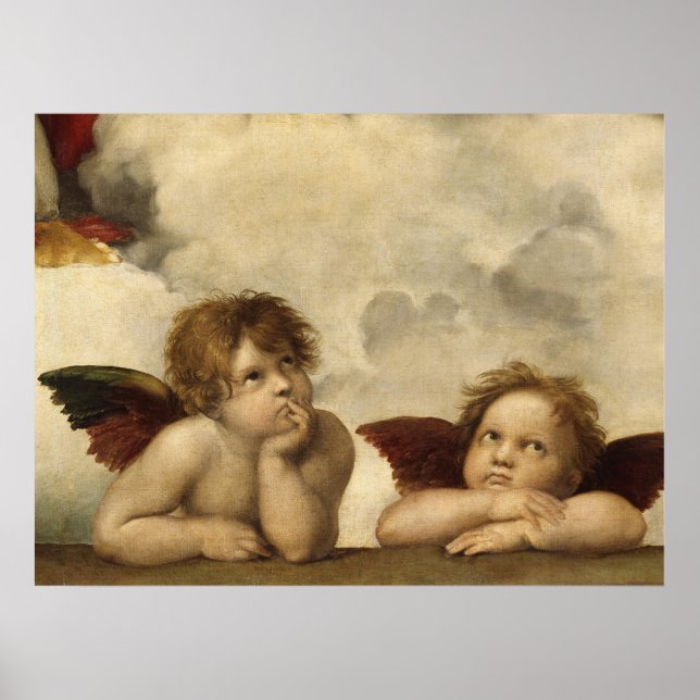 Póster Raphael, Sistine Cherub (Frente)