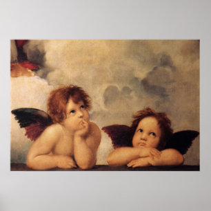 Póster Raphael, Sistine Cherub