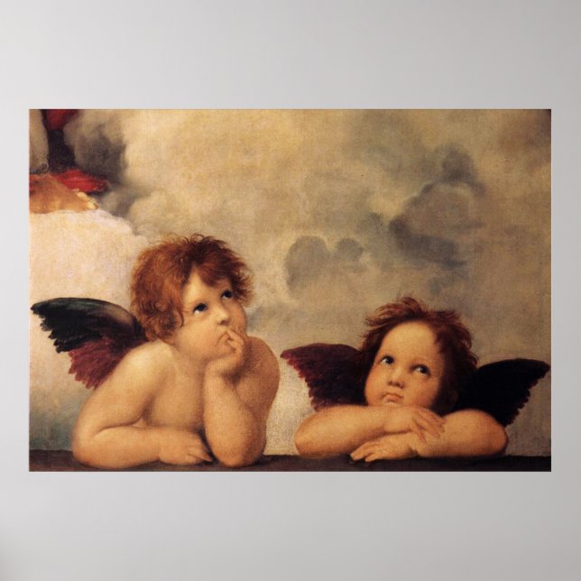 Póster Raphael, Sistine Cherub (Frente)