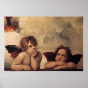 Póster Raphael, Sistine Cherub