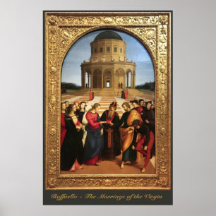 Póster Raphael - The Marriage of the Virgin - painting
