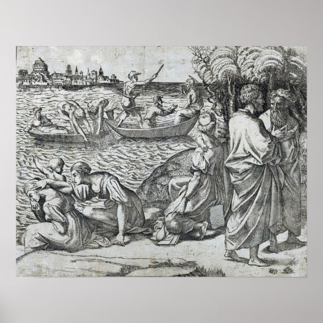 Póster Raphael - The Miraculous Draught Of Fishes (Frente)