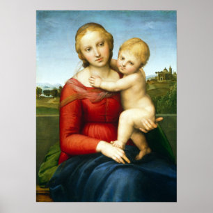 Póster Raphael The Small Cowper Madonna