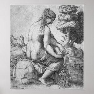 Póster Raphael - Venus quitándose una espina de su pie