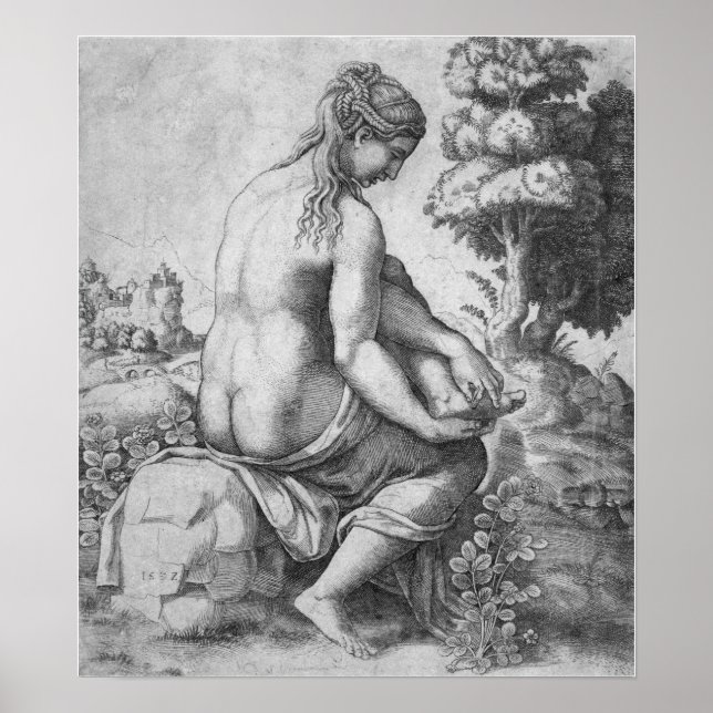Póster Raphael - Venus quitándose una espina de su pie (Frente)